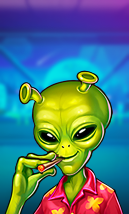 Area69 slot game screenshot from F7 Casino